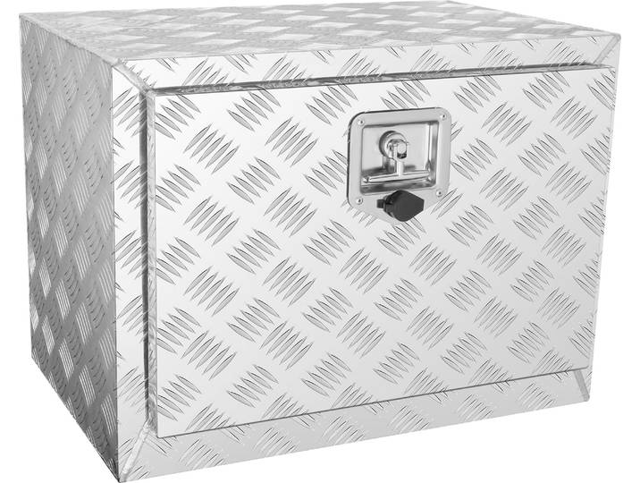 VEVOR Truckbox Boîte à outils Boîte à outils pour remorque 610x430x460mm Boîte de rangement pour pick-up\, boîte à outils en aluminium à plaques de diamant avec serrure & clés\, boîte de rangement étanche pour remorque