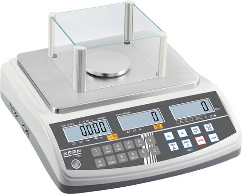 Kern Zählwaage CFS 300-3+C kalibriert (DAkkS-akkreditiertes Labor) Wägebereich (max.) 300g Ablesbarkeit 1g über Steckernetzteil