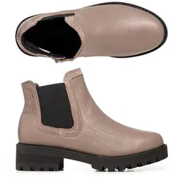 VITAFORM Damen-Chelsea Hirschleder Velours-Paspel Shock-Absorber