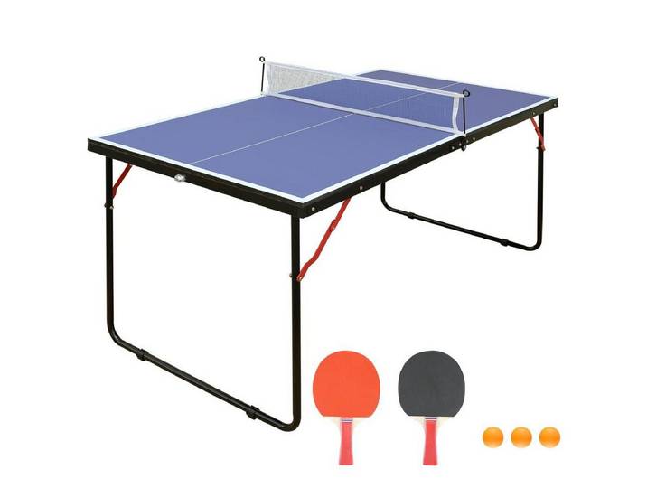 FELIXLEO Tischtennisplatte Table tennis table with net racket set, 2 (1-tlg)