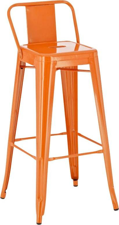 BellaFurn Klassieke barkruk in retro-stijl - Oranje