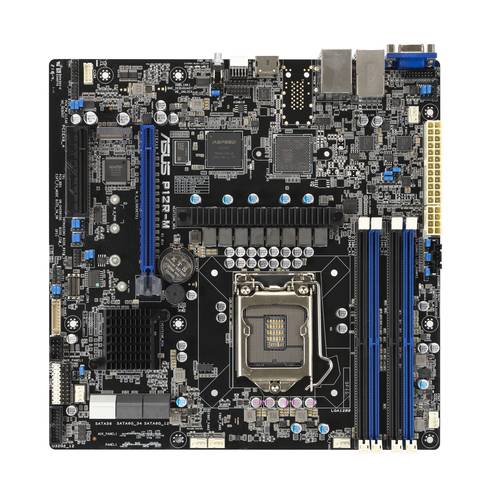 Asus P12R-M Mainboard Sockel (PC) Intel LGA 1200 Formfaktor (Details) Micro-ATX Mainboard-Chipsatz Intel C252