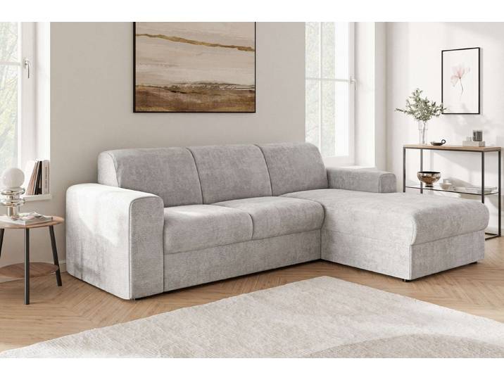 OTTO home Ecksofa BORNHOLM 2.0 L-Form, Breite 220 cm, Verlässliche Qualität, Struktur, Recamiere links/rechts bestellbar, Bezug - Chenille oder Struktur