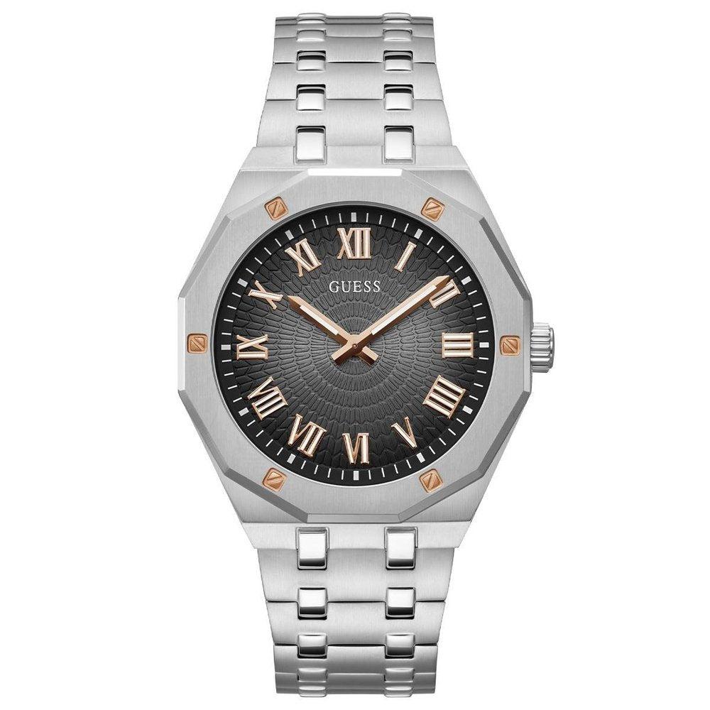 Guess GW0575G1 Herren-Analoguhr mit silbernem Zifferblatt - Stilvoll und vielseitig