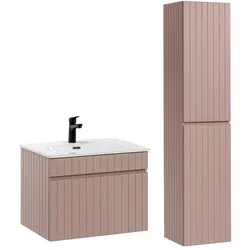BADMÖBEL 60cm Zelie 2er-Set Rose