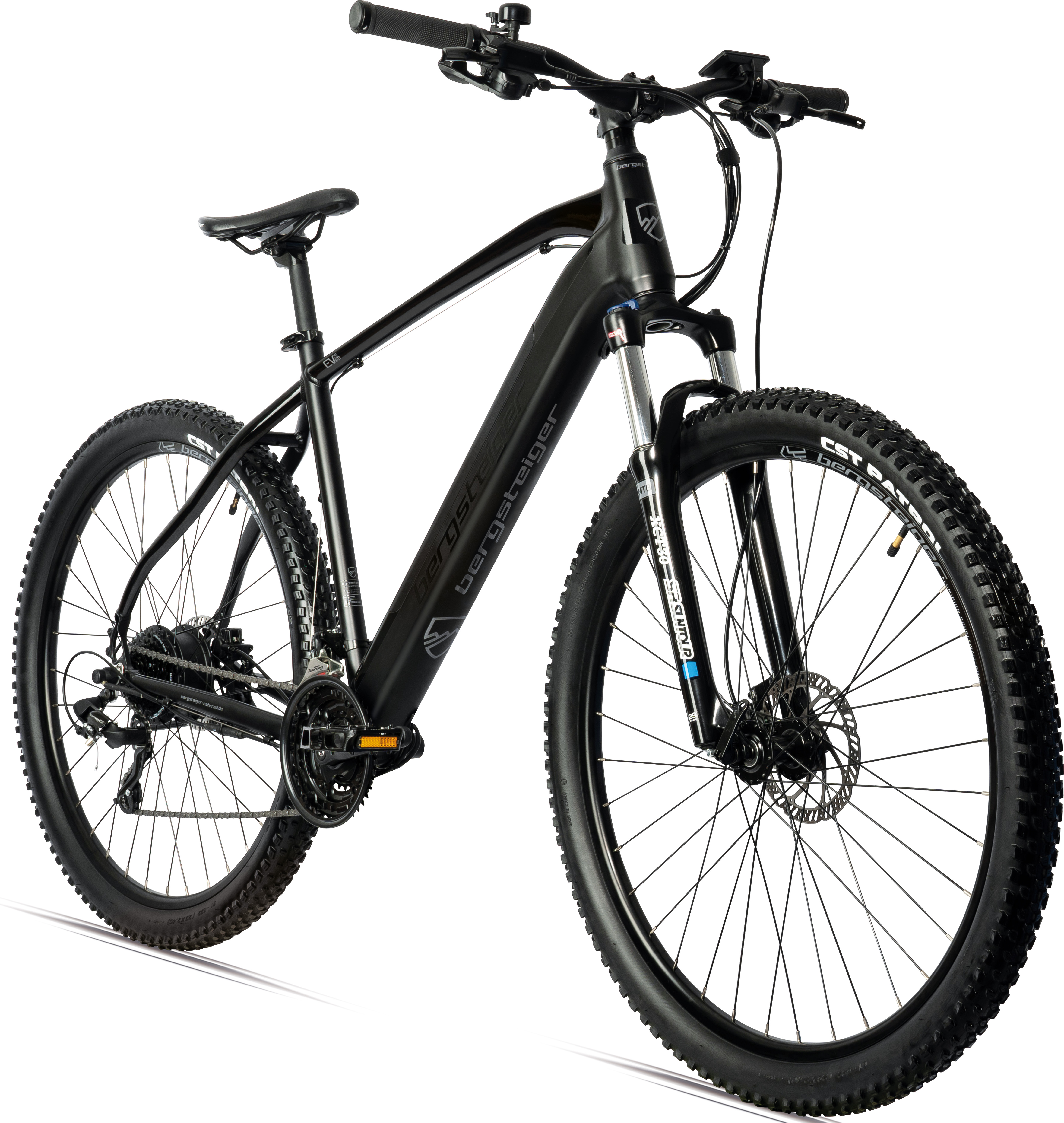 Bergsteiger Cannock 27,5 Zoll E-Bike mit 250 Watt Motor 36V 12Ah, Hydraulikbremsen, Aluminium Ebike Mountainbike Herren & Damen, Farbdisplay, Elektrofahrrad mit Shimano 24 Gang-Schaltung