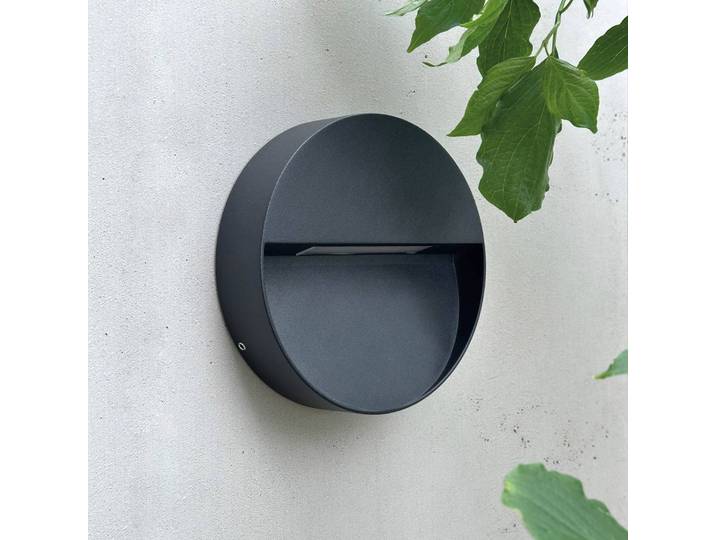 LED-wandlamp buiten Pluto, Aluminium, Design, LED wandlamp buiten