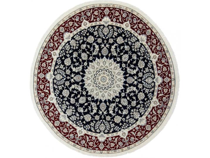 Nain 9La Sherkat Signiert Teppich 201x199 Handgeknüpft Orientteppich Perserteppich Rund Wolle