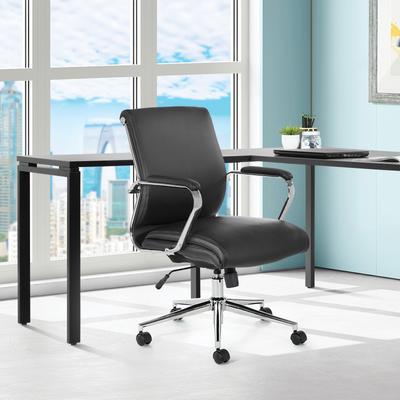 Office Star Products OSP Antimicrobial Fabric Office Chair with Lumbar Support and Adjustable Height