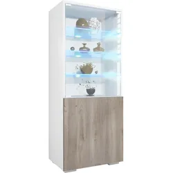 VITRINE Granada Eiche Nordic