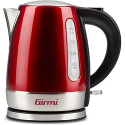 Girmi BL3202 Elektrischer Wasserkocher 1,2 L 1630 W Schwarz, Rot, Wasserkocher, Schwarz, Rot