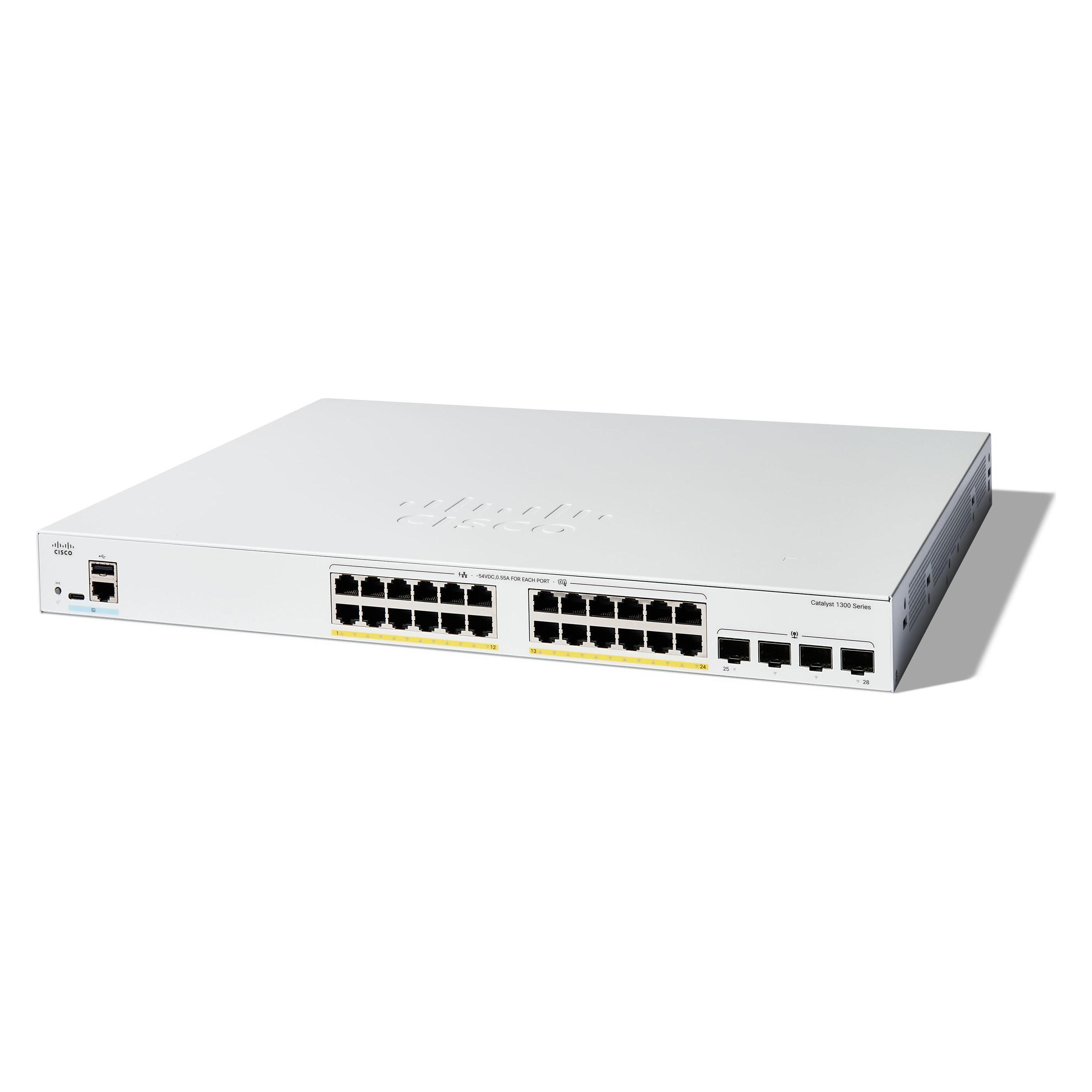 Cisco Catalyst 1300-24FP-4G - Switch - L (24 Ports) (C1300-24FP-4G-RF)