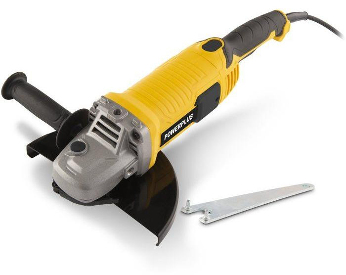 Powerplus Angle grinder POWX0606 - 2400 W - 230 mm diameter sanding disc - Met verstelbare hulphendel