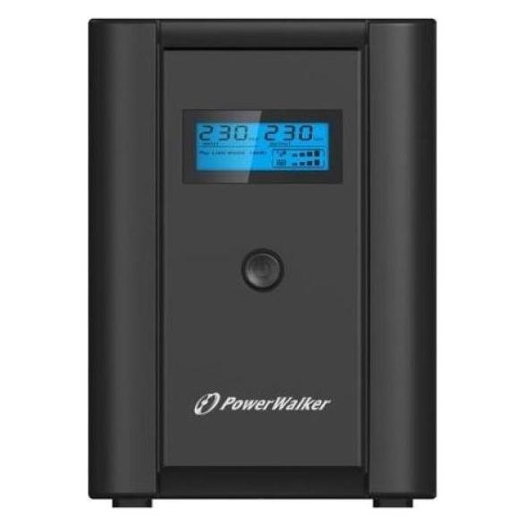 Powerwalker VI 1200 LCD/FR - Line-Interaktiv - 1200 VA - 600 W - Sine - 170 V - 280 V (1200 VA, 600 W, Line-Interaktiv USV) (10121002)