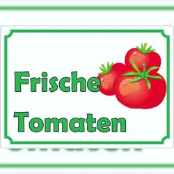 HB-Druck Frische Tomaten Werbeaufkleber Aufkleber A1 (594x841mm)