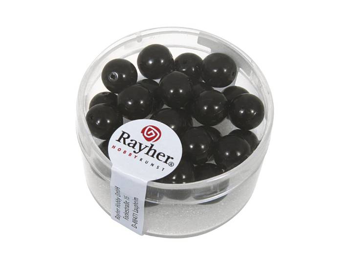 Rayher Renaissance Glaswachsperlen 8 mm 25 Stück