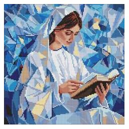 Ideyka Diamond Painting Ruhige Lektüre 40 x 40 mit Rahmen (AMO8214)