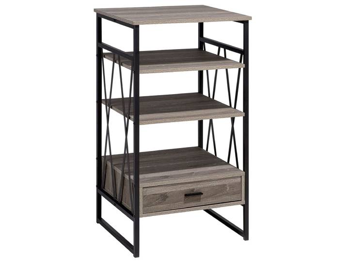 Bibliothèque 3 étagères 101 cm taupe