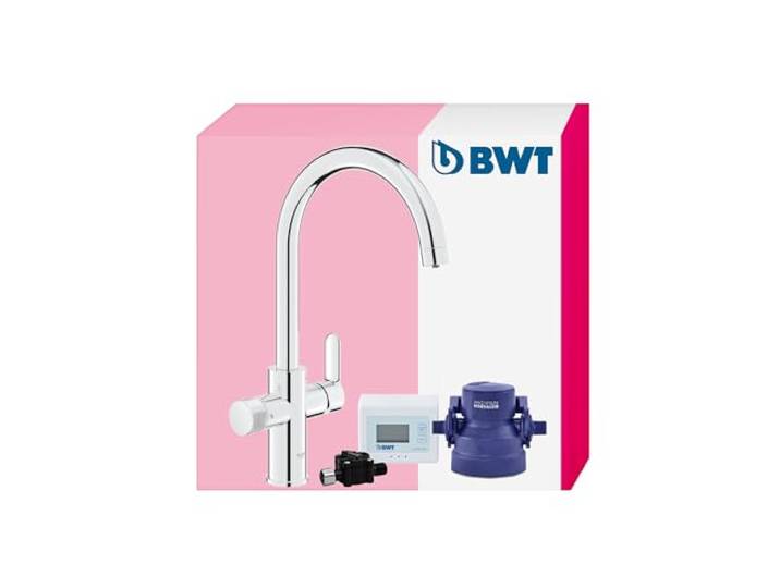 BWT AQA drink Pure 2.0 Untertisch Trinkwasserfilter System mit Armatur ohne Filterkartusche, kompatibel mit MyAQUA Filterkartuschen, filtert Chlor, für reinen Geschmack