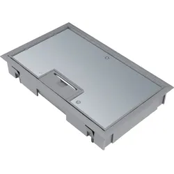 Hager KDE04057011 Klappdeckel E04 147x247mm für 5mm Bodenbelag aus Polyamid eisengrau