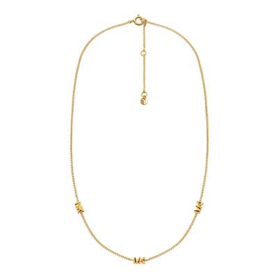 Kette ohne Anhänger MICHAEL KORS "Schmuck Geschenk Silber 925 Halsschmuck PREMIUM", gold (gelbgoldfarben), Halsketten, Damen, Silber 925 (Sterlingsilber), L: 43 B: 1,1mm, B:1,1mm
