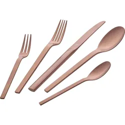 Minimale Besteckset Roségold, matt, 30-teilig