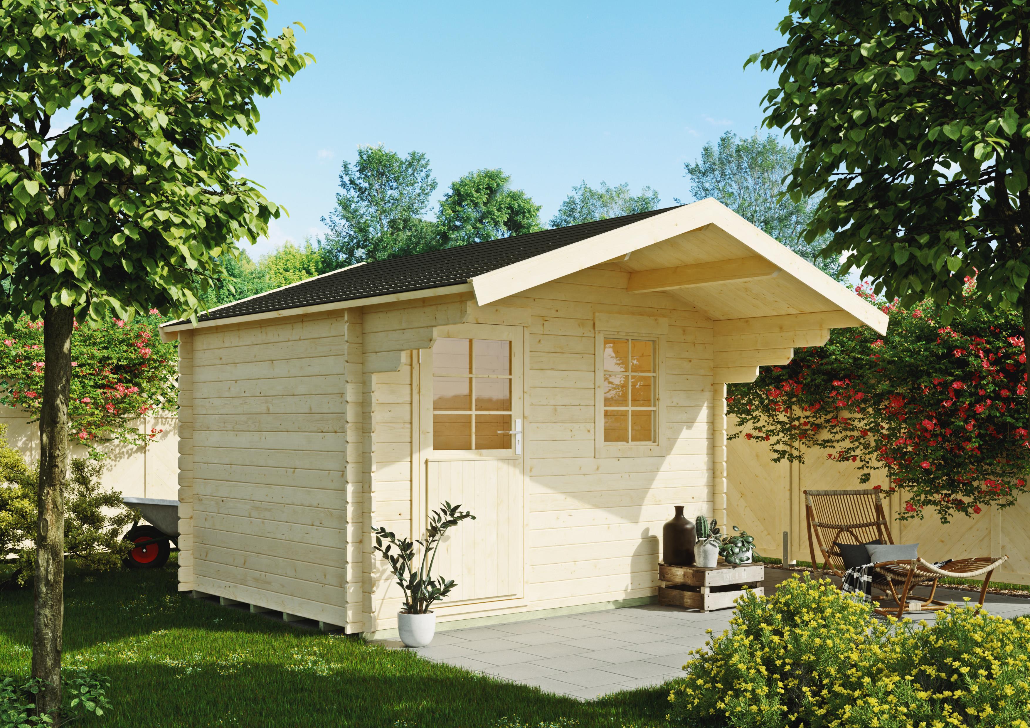 Gartenhaus Salem, 3,00x2,30 m, 28 mm Blockbohlen aus Fichte
