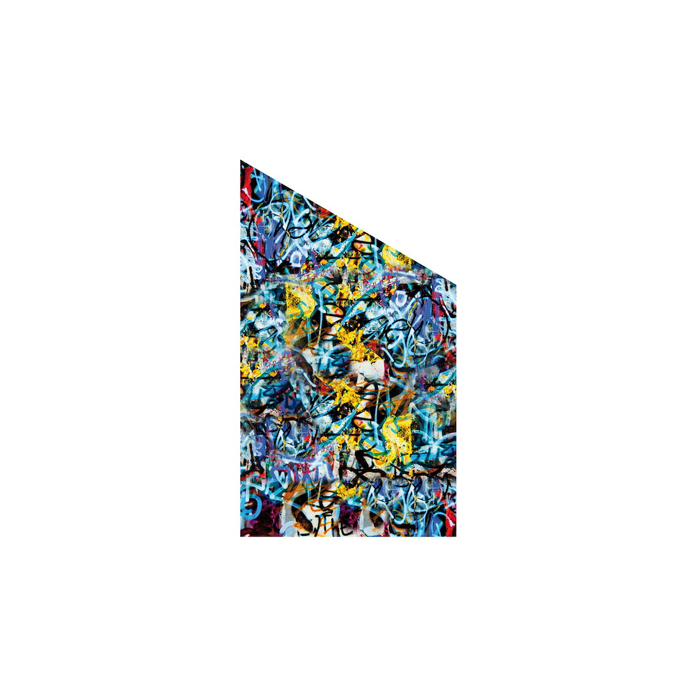 TETZNERJENT VETRO Glasscheibe GRAFFITI B 1030 xH 1800/1200 mm Ecke RE 16971354