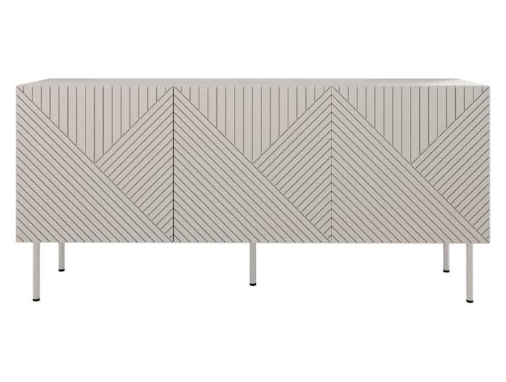 MIRJAN24 Kommode Art Deco Cashmere 3D 150 (mit drei Drehtüren), Griffloses Öffnungssystem push to open