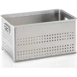 Gmöhling, Aufbewahrungsbox, Korb, Metall, stapelbar, verschiedene Grössen, gelocht (50 l, 56.40 x 36 x 28.80 cm)