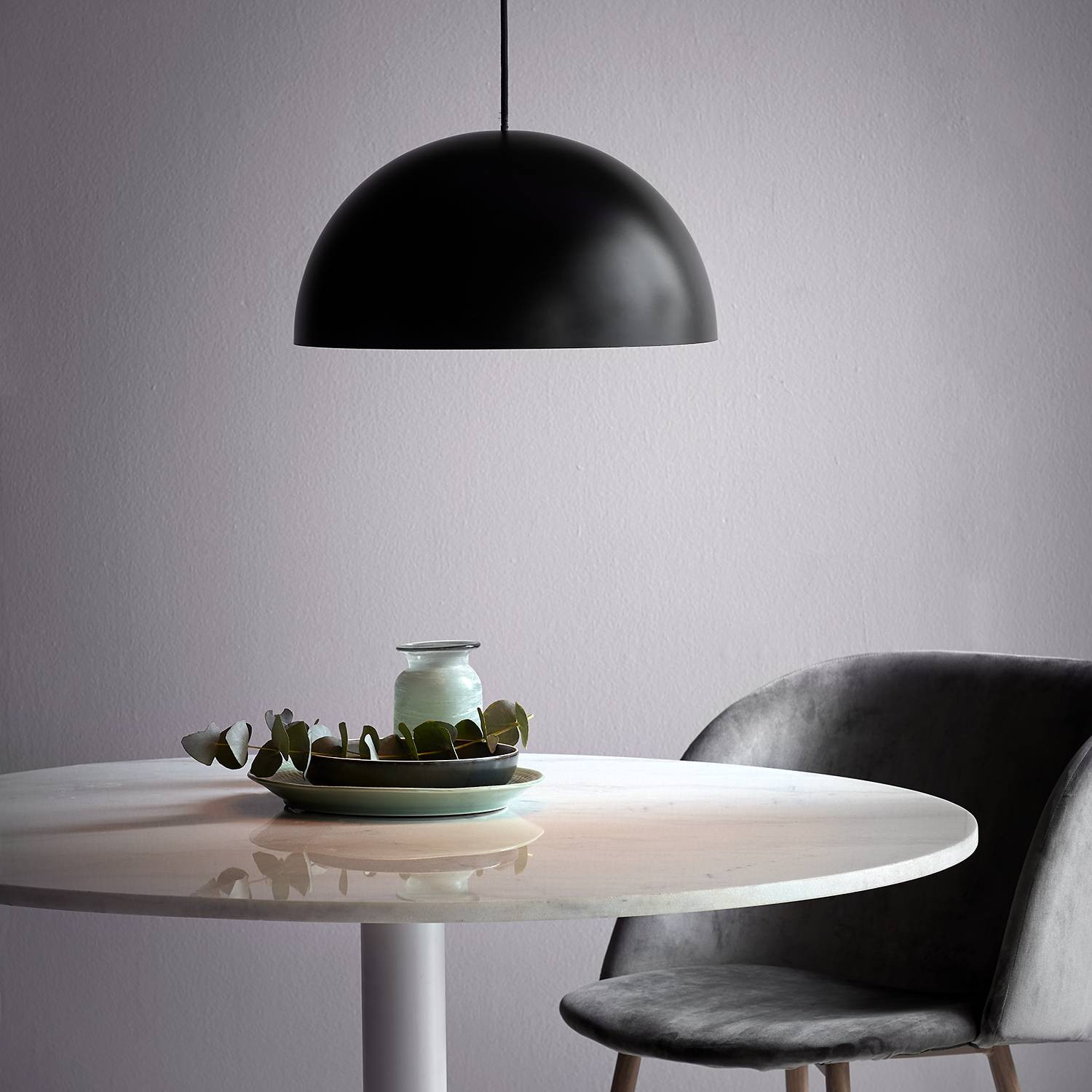 Nordlux Ellen 40 Scandinavische hanglamp zwart metaal Ø 40 cm