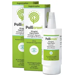 Pollicrom Augentropfen Doppelpack 2X10 ml