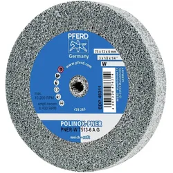 Pferd, Schleifmittel, POLINOX-Kompaktschleifrad PNER-W 7513-6 A G VPE: 5