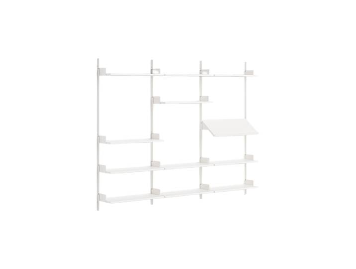 Modulers Design Wandregal „New Works Display“ Weiss / Weiss