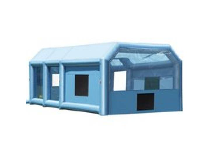 VEVOR Cabine de Peinture Gonflable 10x6,4x4,5 m, Tente Peinture Gonflable Automobile avec Souffleurs Puissants 1100 + 750 W et Système de Filtration, Station de Travail pour Pose de Peinture Atelier