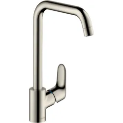 hansgrohe Focus M41 Einhebel-Küchenmischer 260, 1 Strahlart, 31820800, Farbe: Edelstahl-finish