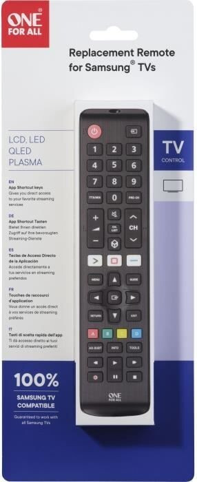 One For All URC4910 vervangende afstandsbediening voor Samsung TV