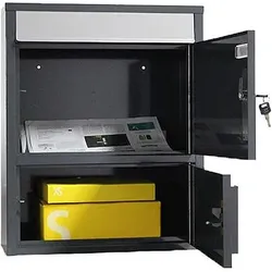 SafePost, Briefkasten, 921 TIAMAT Briefkasten mit Paketfach anth