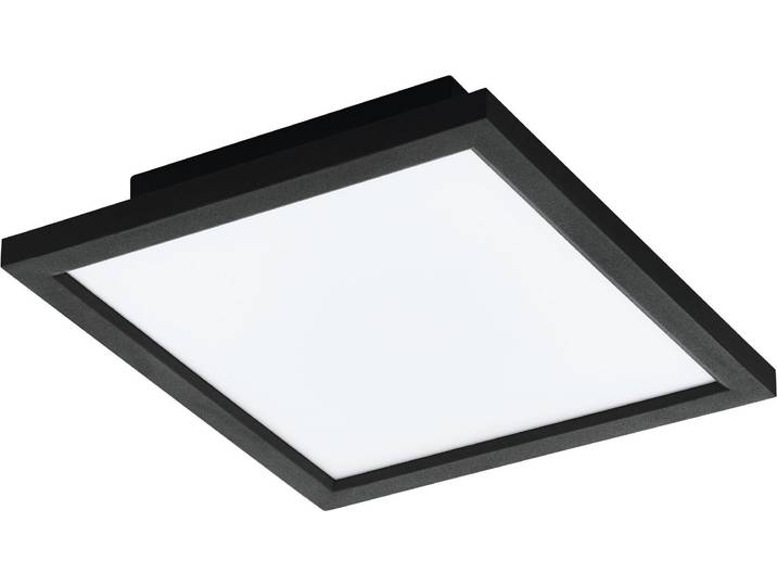 SALOBRENA-Z Applique/plafonnier Lampe éclairage - L30 x l30 x H5 cm - noir - 15\,3W incl - IP20