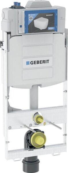 Geberit Gis WC compact élément 461183001 BH 125cm, raccords d'eau 801 , avec réservoir encastré Sigma 12 cm