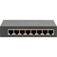 8-Port Gigabit, Switch schwarz