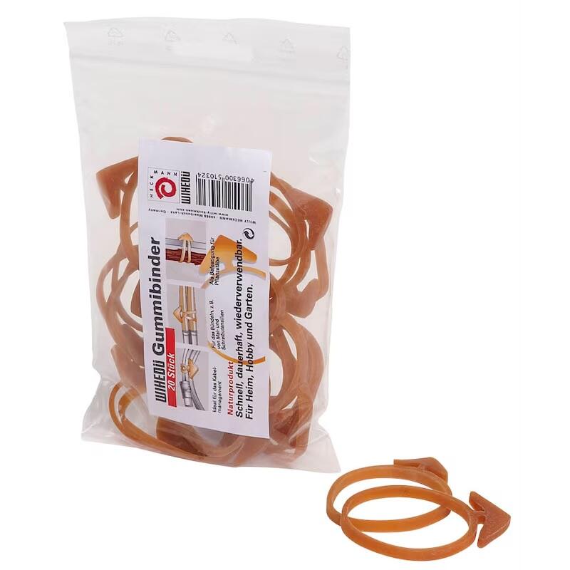 WIHEDÜ Gummibänder 18 cm 20 St. transparent 510.032