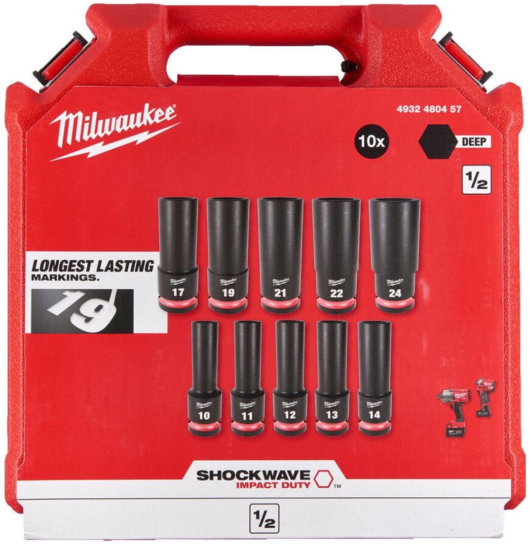 Schlagsteckschlüsselsatz 1/2" MILWAUKEE 4932480457