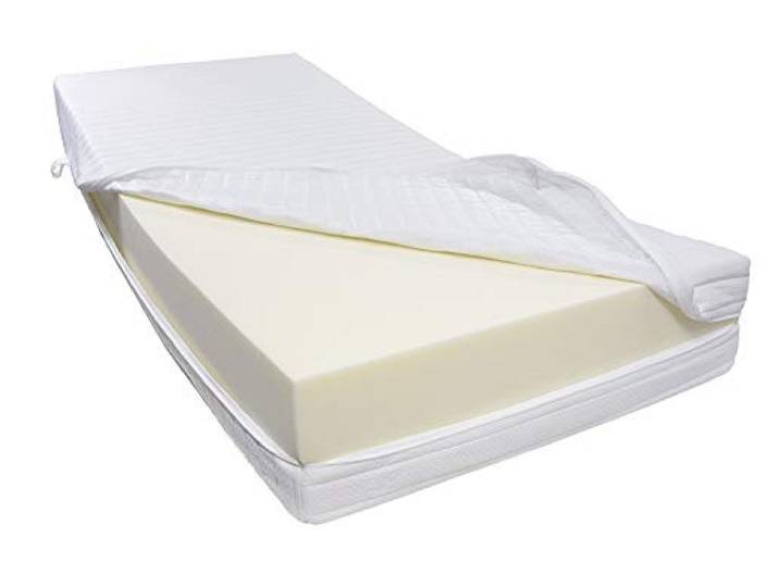 Dibapur® R 45A Kaltschaummatratze, 100 x 200 cm FEST bis ca. 190 Kg, Doppeltuchbezug, Gesamthöhe ca. 25 cm