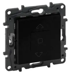 Rolladenschalter Jalousieschalter 3-fach 6 AX schwarz Niloe Step 863544