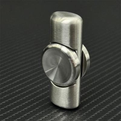 Uplifted Finds Stainless Steel Brushed Fidget Spinner EDC Hand Spinner For Focus And Stress Relief stainless A Long