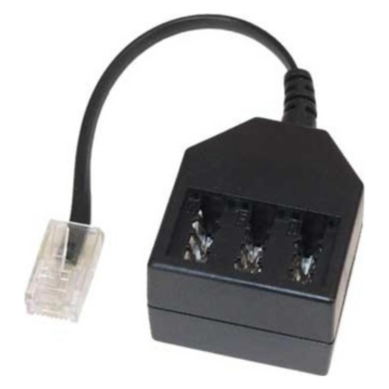 Shiverpeaks S/CONN maximum connectivity Telefon ISDN Adapter-Western-Stecker 6/4 auf TAE Kupplung NFN, 0,2m (71017-1)