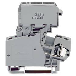 WAGO 281-613 Sicherungsklemme 10 mm Zugfeder Belegung: L Grau 50 St. Box
