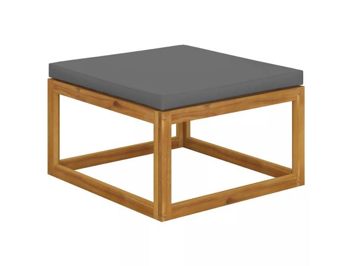 VidaXL - Fußhocker akazienholz, One Size, Grau