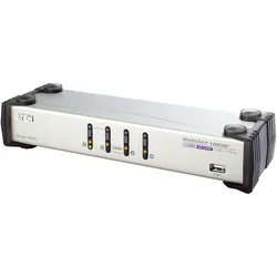 ATEN CS1744 Dual-View KVM Switch, 4-Port, 1 User, VGA - USB